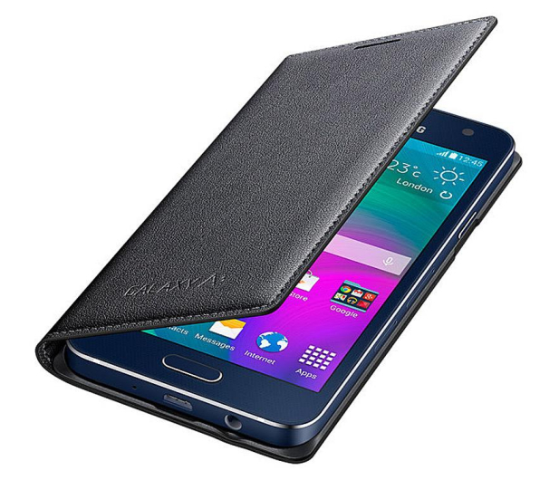 Etui Flipcover do Samsung Galaxy A3 grafitowe - 222362 - zdjęcie